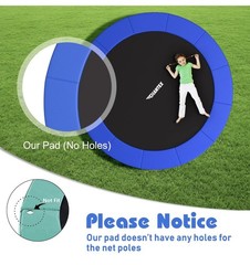 16 ft – SkyBound Trampoline Safety Pads Spring Cover frame, Blue