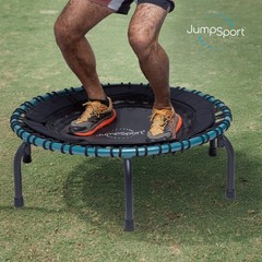 JumpSport 250 Lightweight Round Fitness Trampoline with EnduroLast Elastic Cords