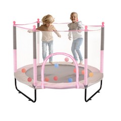 60″ Trampoline for Kids Mini Toddler Trampoline with Net Indoor Outdoor