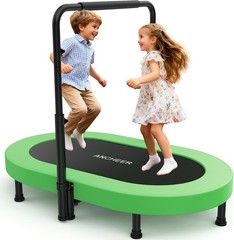 Double Ancheer Kids Trampoline Built for Energetic Jumping Indoors & Outdoors🦘