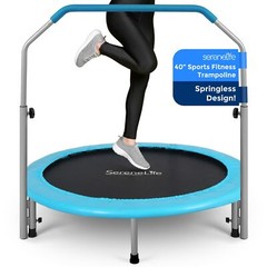SereneLife 36″/40″ Portable Fitness Trampoline, Sports Trampoline for Indoor …