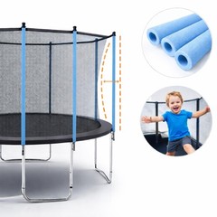 Trampoline Foam Tubes Set 8 Piece 8 x 180cm with Poles Caps Poles…