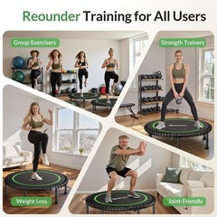 450LBS Foldable Mini Rebounder Trampoline for Adults – Quiet Indoor Exercise