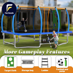 Trampoline 8FT Trampolines with Enclosure Net 960LBS Outdoor Trampolines for Kid