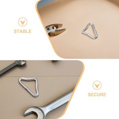 80Pcs Iron Triangle Ring Buckles for Trampoline Silver Durable Replacement