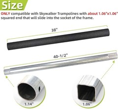 Galvanized Steel Trampoline Poles for Skywalker – Replace 4202 4135, 8ft-14ft