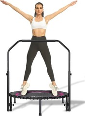 450 lbs Mini Trampoline Adults Indoor Small Rebounder Exercise Trampoline
