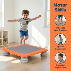 Kids Toddler Mini Trampoline with Non-slip Base for 3-12 Boys & Girls