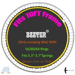 10ft Trampoline Replacement Mat – Durable, 8 Rows Stitching, Includes Spring Too