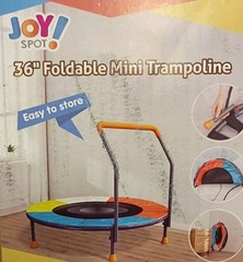 JOY SPOT 36″ Foldable Kids Mini Trampoline Max Load 150 lbs 3 Foot Trampoline