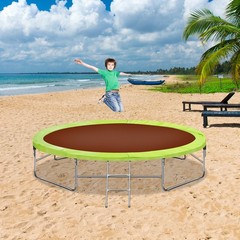 16 Ft Trampoline Safety Pad Green PVC 30 cm Wide 10mm Cushion Spring Cover