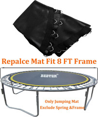 8FT Replacement Trampoline Mat – UV Protected, 42/48 Rings, Includes Hooks & Glo