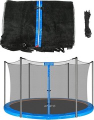 14FT Trampoline Replacement Safety Enclosure Net for 6 Straight Poles Round Fram