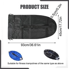 Trampoline Storage Bag Universal Rebounder Pouch for Home Fitness Sports Gym