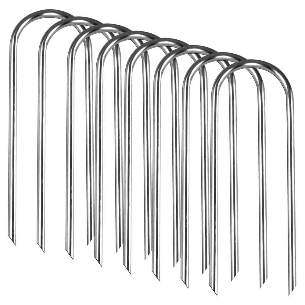 Trampolines Wind Stakes Heavy Duty U Type Sharp Ends Safety 12inch Ground Anc…