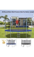 ACwarm Home 14FT Trampoline Replacement Safety Enclosure Net Weather-Resistant