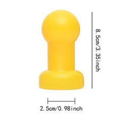 12x Trampoline Pole Enclosure Caps Replacement Accessories Spare Parts Yellow