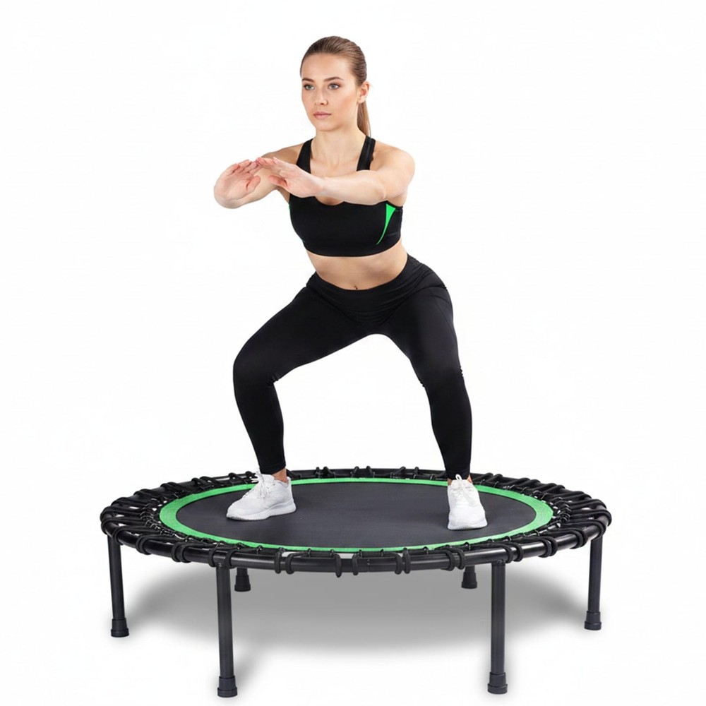 Rebounder Trampoline for Adults,40 inch Mini Trampoline, Bungee Rebounder Exerci