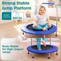 SereneLife 36″ Foldable Trampoline Blue