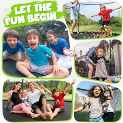 Trampoline 8FT 10FT 12FT 14FT 15FT 16FT, Recreational Trampolines with Enclos…