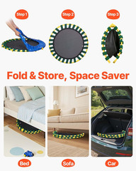 Mini Foldable Trampoline for Kids, 3FT/36 inches – Baby Trampoline for Toddlers