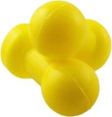 6 Pack Yellow Plastic Trampoline Pole Caps for Safety & Protection
