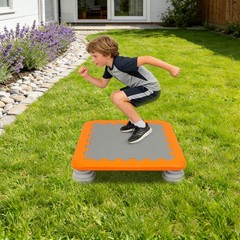 Square Kids Mini Trampoline 154LBS Anti-slip Eva Pad Indoor Outdoor Jumping Toy