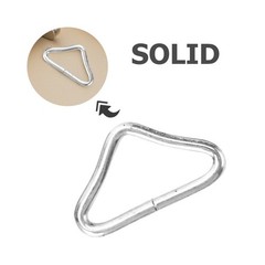 30Pcs Metal Trampoline Parts Triangle Buckles for Outdoor Use Silver