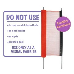 KidKusion Driveway Safety Net, 28 Ft Long, 36 Inch Tall, Weather Resistant Outdo