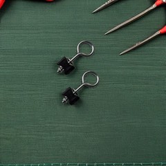 12Pcs Trampoline Hardware Kit with Black Metal Screws for Stability and Repair