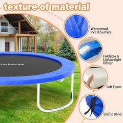 Polwkscas Trampoline Pad 10Ft 12Ft 14Ft 15Ft 16Ft Trampoline Replacement Safety