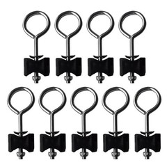 9 Pcs Fitness Trampoline Accessories Metal Screw Stakes for Ground