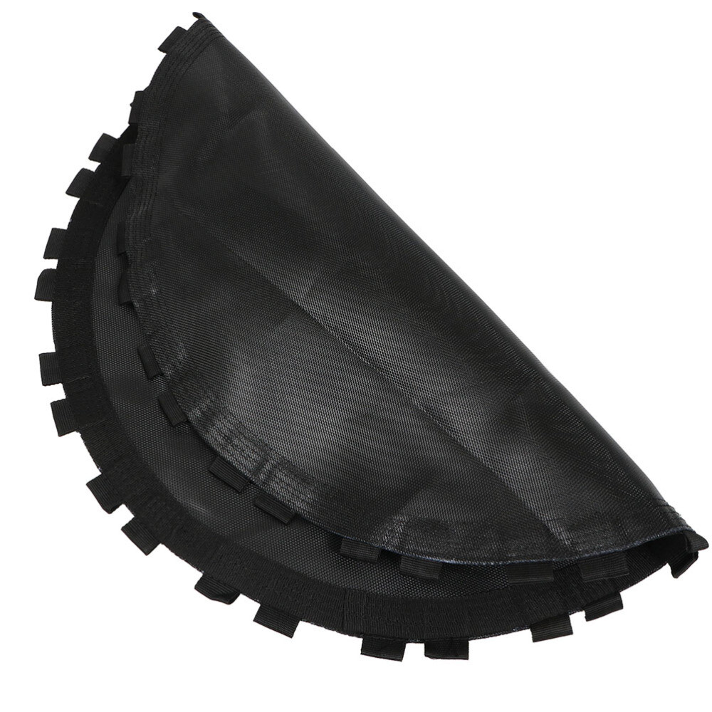 Round Trampoline Pads Replacement Jumping Mat Mesh Black Canvas Fabric Surface
