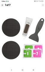Trampoline Repair Kit 4 Inch Circle Patch Mat Hole Tear Fix Easy DIY W/Glue