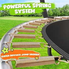 Trampoline 8FT 10FT 12FT 14FT 15FT 16FT, Recreational Trampolines with Enclos…