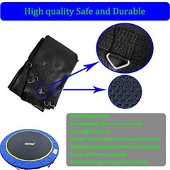 Trampoline Fits 14FT Steel Frame 88 V-Rings/150.8″ Diam/Fits 5.3″-5.7″Spring
