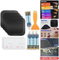 Trampoline Patch Repair Kit 4.1 Inch Square Patches Mat Tear Fix Hole