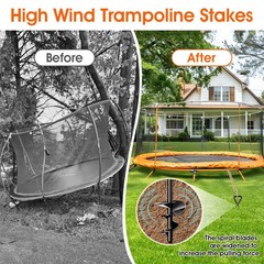 Ground Anchor Screw In Trampoline Tent Ground Anchor, Heavy Duty Trampoline Anchor…