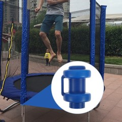 10Pcs Practical Blue Plastic Pole Caps for Trampoline Enclosure Protector