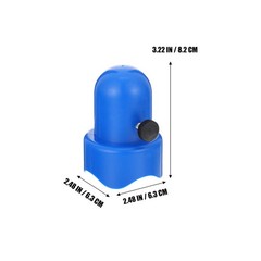 4 Sets Reusable Plastic Trampoline Pole Covers Blue Pillar Caps for Protection