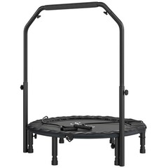 40″ Foldable Mini Trampoline, Rebounder Trampoline, Black