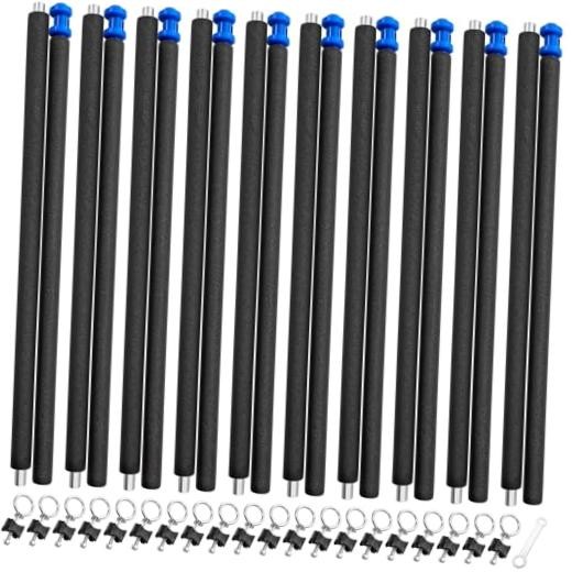 Set of 10 Universal Trampoline Enclosure Poles – Fits 8-16 Ft Straight