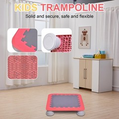 Kids Trampoline 25″Rebound Mini Bouncing Bed For Toddlers Sensory Training Toy–