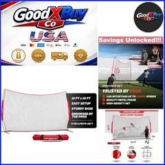 16×10 Red Portable Sports Rebounder Net for Baseball Soccer &more