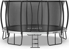 Trampoline Outdoor 14FT with Enclosure,5 Reinforced U-Shaped Legs with Center Su