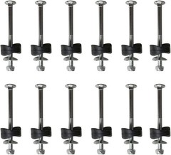 12PCS Galvanized Steel Trampoline Enclosure Pole Spacers & Screws Set