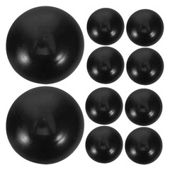 10Pcs Black Rubber Trampoline Leg Safety Caps Durable Rod End Covers