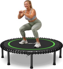 450/550LBS Mini Rebounder Trampoline for Adults, 40″/48″ Foldable Fitness Tra…