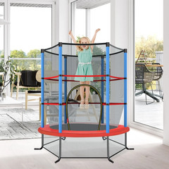 Ø165cm garden trampoline with safety net trampoline up to 135kg load capacity