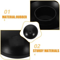 10Pcs Reusable Rubber Trampoline Leg Protectors Mushroom Shape Black